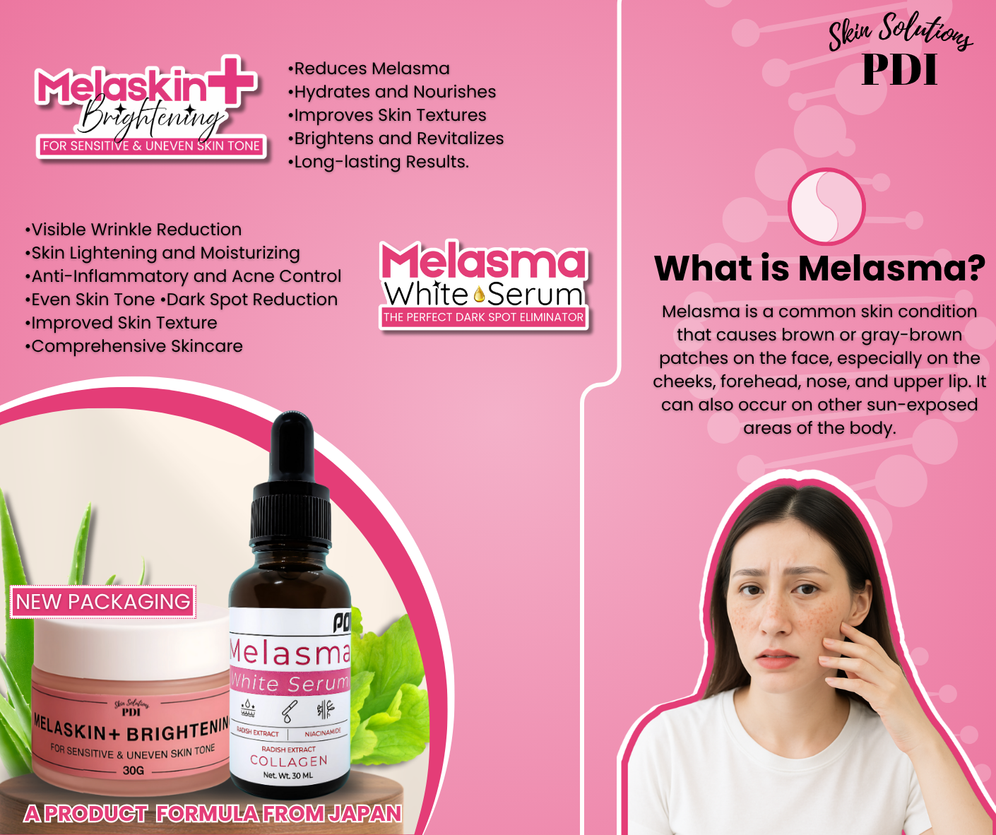 Anti-Melasma Set (Cream & Serum) - MORE DISCOUNT