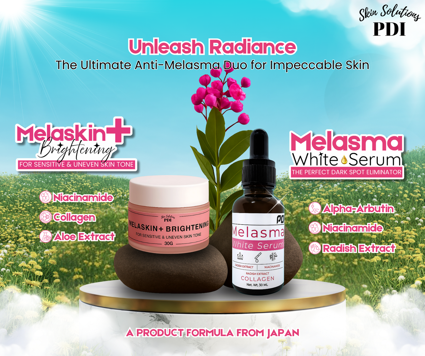 Anti-Melasma Set (Cream & Serum) - MORE DISCOUNT