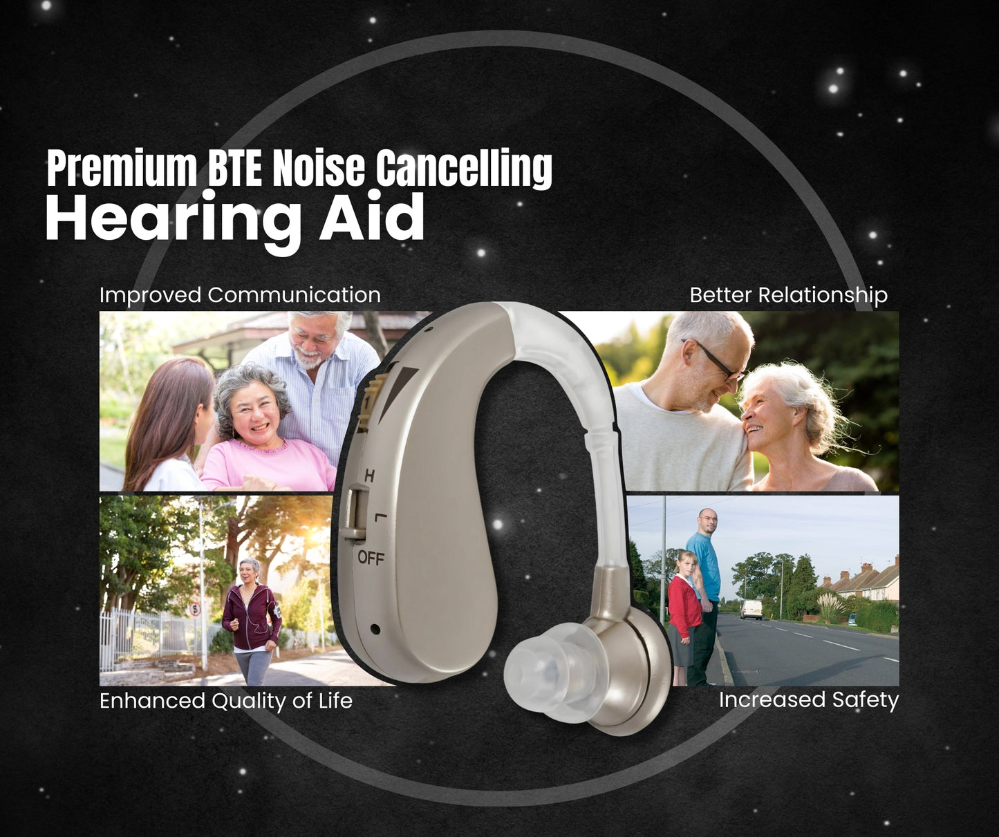 Premium BTE (Behind-the-Ear) Hearing Aid