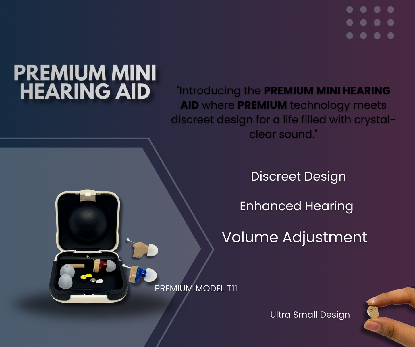 Premium Mini Hearing Aid - T11