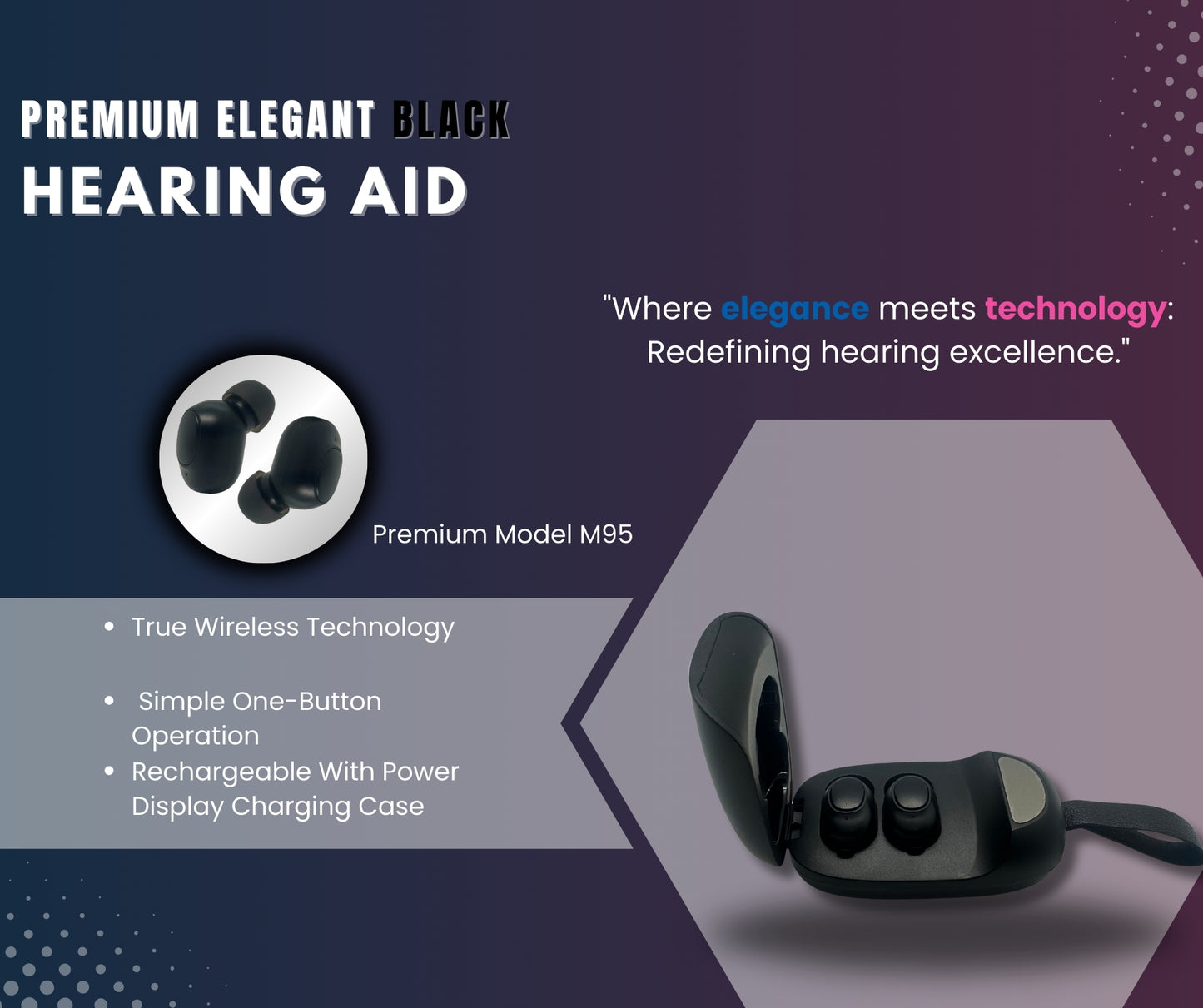 Premium Hearing Aid M95 Model